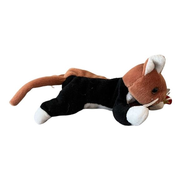 Ty Beanie Baby Chip the Cat Retired RARE Errors Mint 1996 w/tag protector case. - Picture 2 of 7